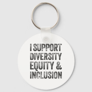 Porte-clés Je soutiens la diversité, l'équité et l'inclusion