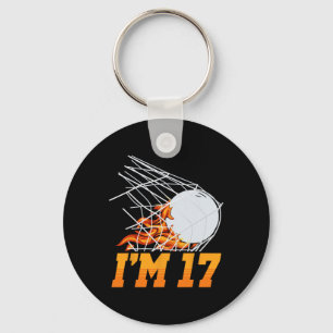 Porte-clés Je suis 17 Lacrosse Net Sports Player Ado 17e anni