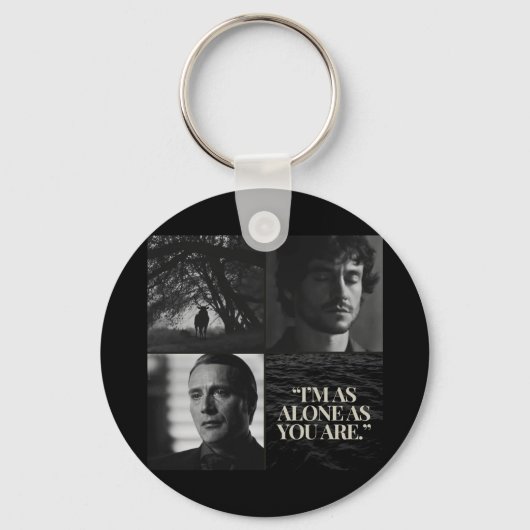 Porte-clés "Je suis aussi seul que vous." Mug (Recto)