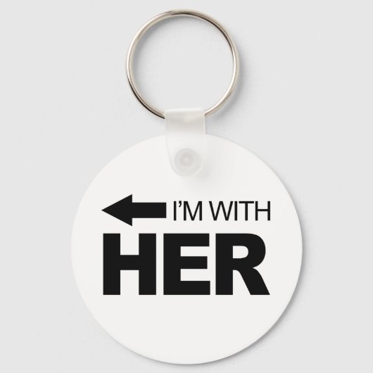 Porte-clés Je suis avec elle (à gauche) (Recto)