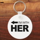 Porte-clés Je suis avec elle (à gauche) (Recto)