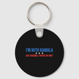 Porte-clés Je suis avec Kamala et je viens d'enlever le prési