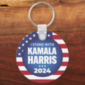 Porte-clés Je Suis Avec Kamala Harris 2024 (Verso)