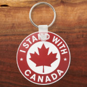Porte-clés Je suis avec le Canada (Verso)