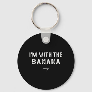Porte-clés Je suis avec le costume de banane correspondant à