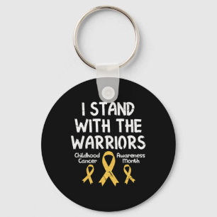 Porte-clés Je suis avec le Guerrier Childhood Cancer Award