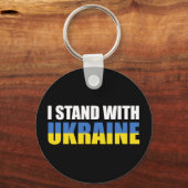 Porte-clés Je Suis Avec L'Ukraine (Recto)