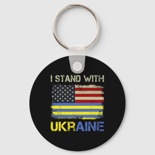 Porte-clés Je suis avec l'Ukraine Soutien à l'Ukraine