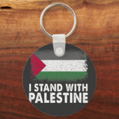 Porte-clés Je Suis Avec Palestine Free Palestine (Recto)