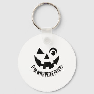 Porte-clés Je suis avec Peter Citrouille Couples Halloween Co