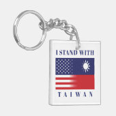 Porte-clés Je Suis Avec Taiwan (Devant gauche)