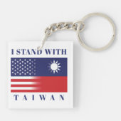 Porte-clés Je Suis Avec Taiwan (Dos)