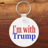 Porte-clés Je suis avec Trump (Recto)