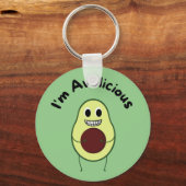 Porte-clés Je suis Avolicious - Funny Fruit Pun (Recto)
