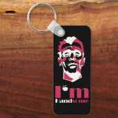 Porte-clés Je suis belle abstraite face Coque-Mate coque ipho (Recto)