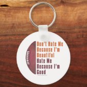 Porte-clés Je Suis Belle Mon Bon Football (Recto)