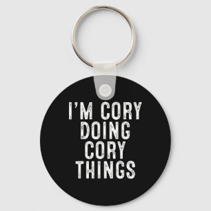 Porte-clés Je suis Cory faisant des choses de Cory drôle d'an