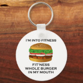 Porte-clés Je suis dans Fitness Burger (Recto)