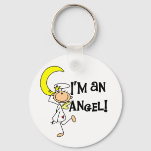 Porte-clés Je suis des T-shirts et cadeaux d'ange