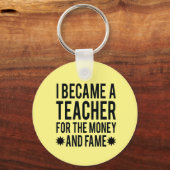 Porte-clés Je Suis Devenue Enseignante Pour Le Porte - clé De (Recto)