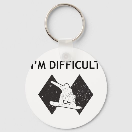 Porte-clés Je suis Difficile Cool Ski Stuff Pour Hommes Ski S (Recto)