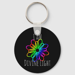 Porte-clés Je Suis Divine Light Yoga Meditation Cadeau Tee Sh