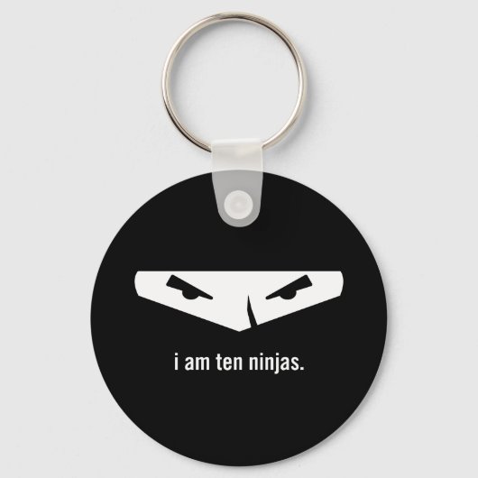 Porte-clés je suis dix ninjas (Recto)