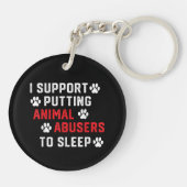 Porte-clés Je Suis En Faveur Du Fait Que Les Abuseurs D'Anima (Dos)