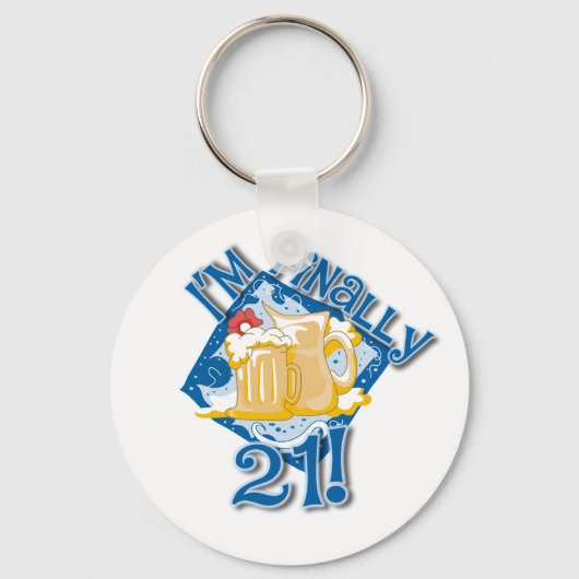 Porte-clés Je suis enfin 21 (Recto)