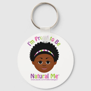 Porte-clés Je suis fier d'être naturel je !