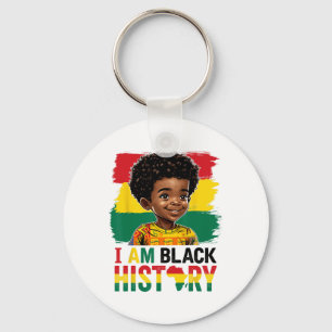 Porte-clés Je suis garçon afro d'histoire noire Prince Little