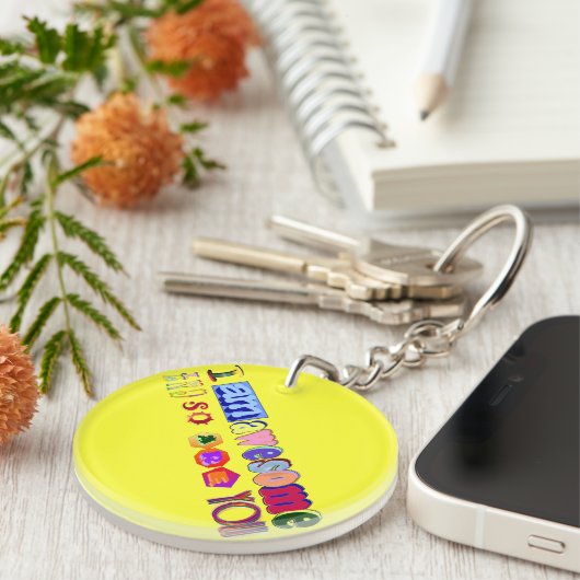 Porte-clés Je suis génial (Devant droit)