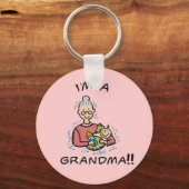 Porte-clés Je suis grand-mère et bébé (Recto)