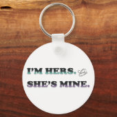 Porte-clés Je suis Hers et Elle est mienne (Recto)
