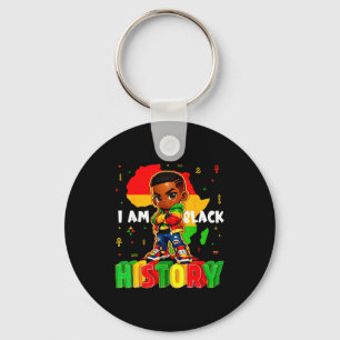 Porte-clés Je suis histoire noire garçons afro-américains noi