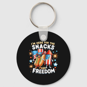 Porte-clés Je suis ici pour les collations et la liberté indé