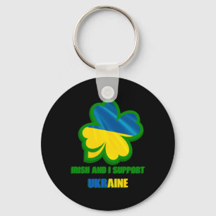 Porte-clés Je suis Irlandais et je soutiens l'Ukraine