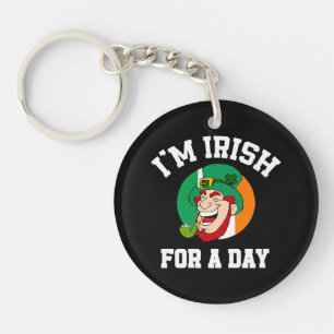Porte-clés Je suis Irlandais pour un jour Saint Patricks sham
