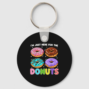 Porte-clés Je suis juste ici pour la pâte à beignets Donuts N