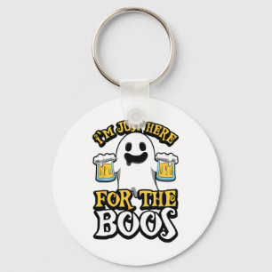 Porte-clés Je suis juste ici pour les Boos - Ghost Booze - Ha