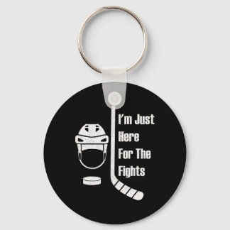 Porte-clés Je suis juste ici pour les combats Funny Hockey (3