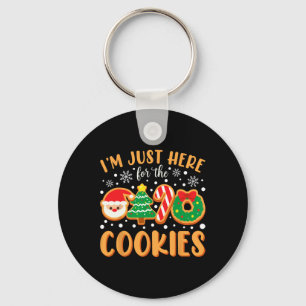 Porte-clés Je suis juste ici pour les cookies amusant Mème de