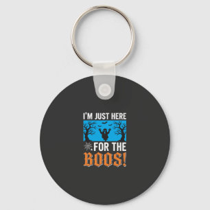 Porte-clés Je suis juste là pour les boos design Halloween_1