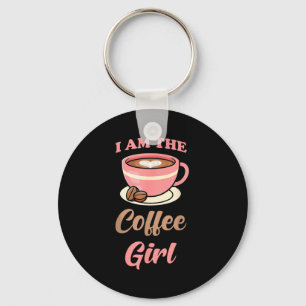 Porte-clés Je Suis La Fille Du Café Amoureuse Du Café Femmes
