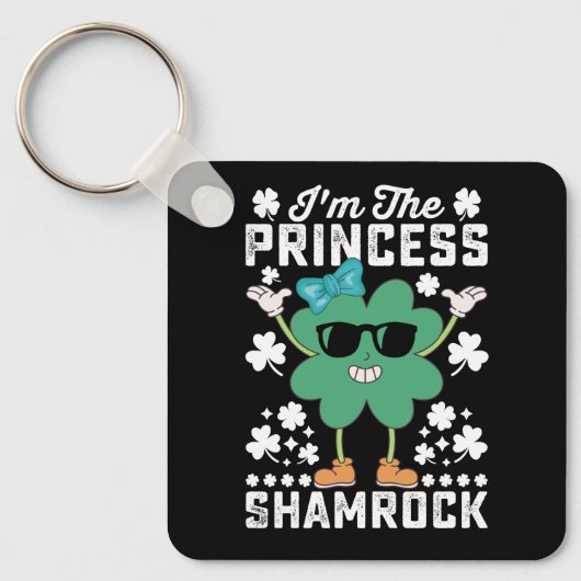 Porte-clés Je suis la princesse Shamrock de la Saint-Patrick (Recto)