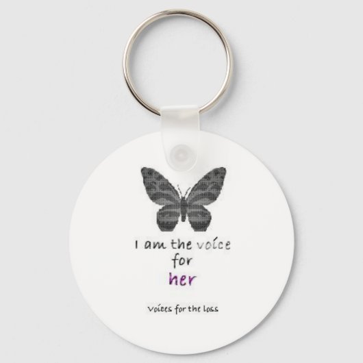 Porte-clés Je suis la voix d'elle (Recto)