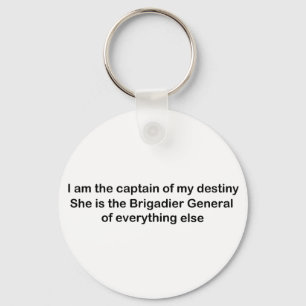Porte-clés Je suis le Capitaine de ma destinée