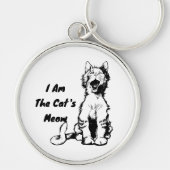 Porte-clés Je suis le chat Meow Funny Cat (Devant)