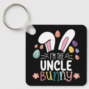 Porte-clés Je suis le lapin oncle Pâques famille tenue coordo