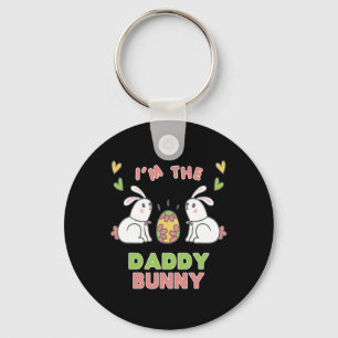 Porte-clés Je suis le lapin papa tenue assortie pour la fête